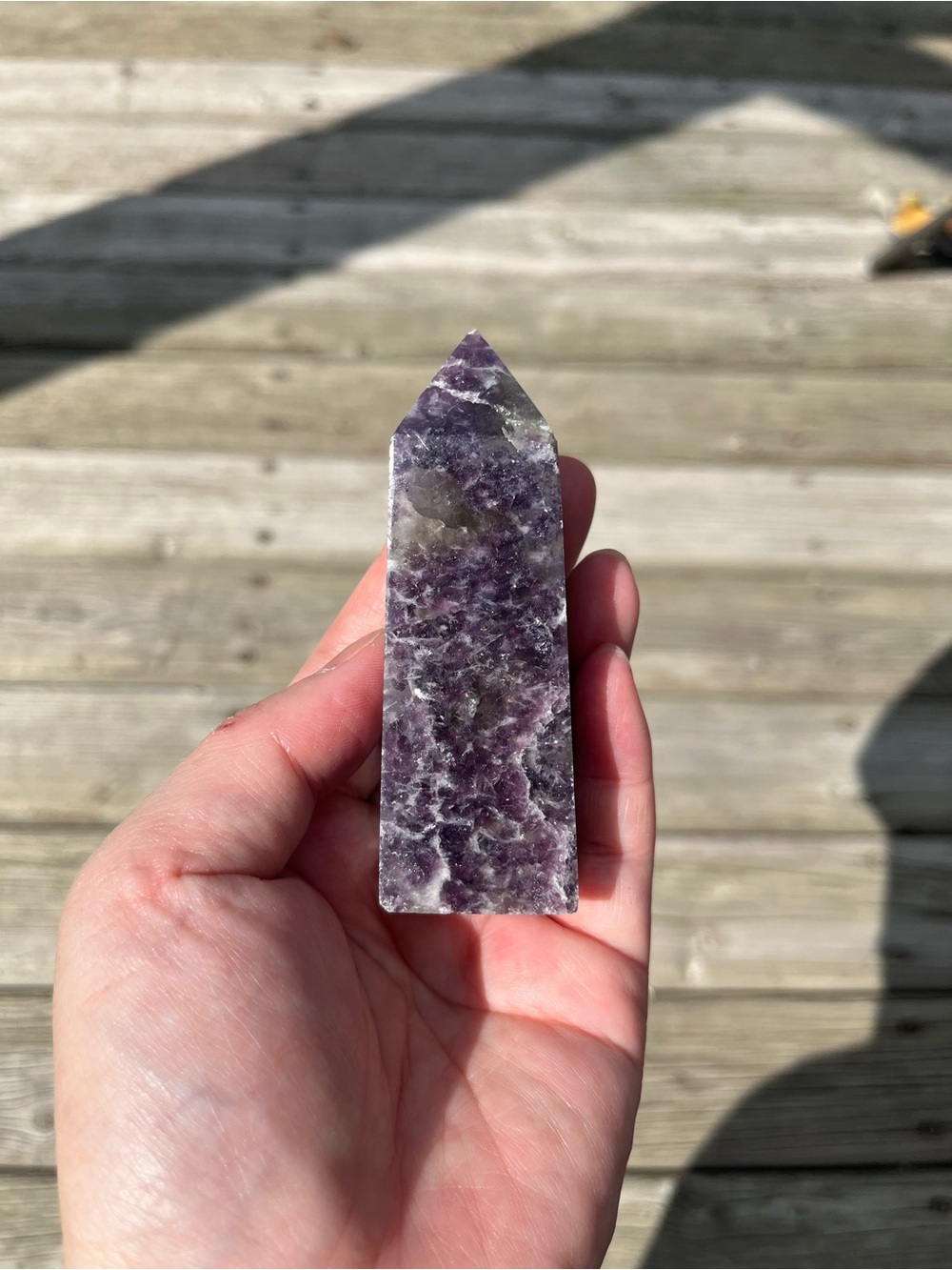 Crystal - Lepidolite Tower